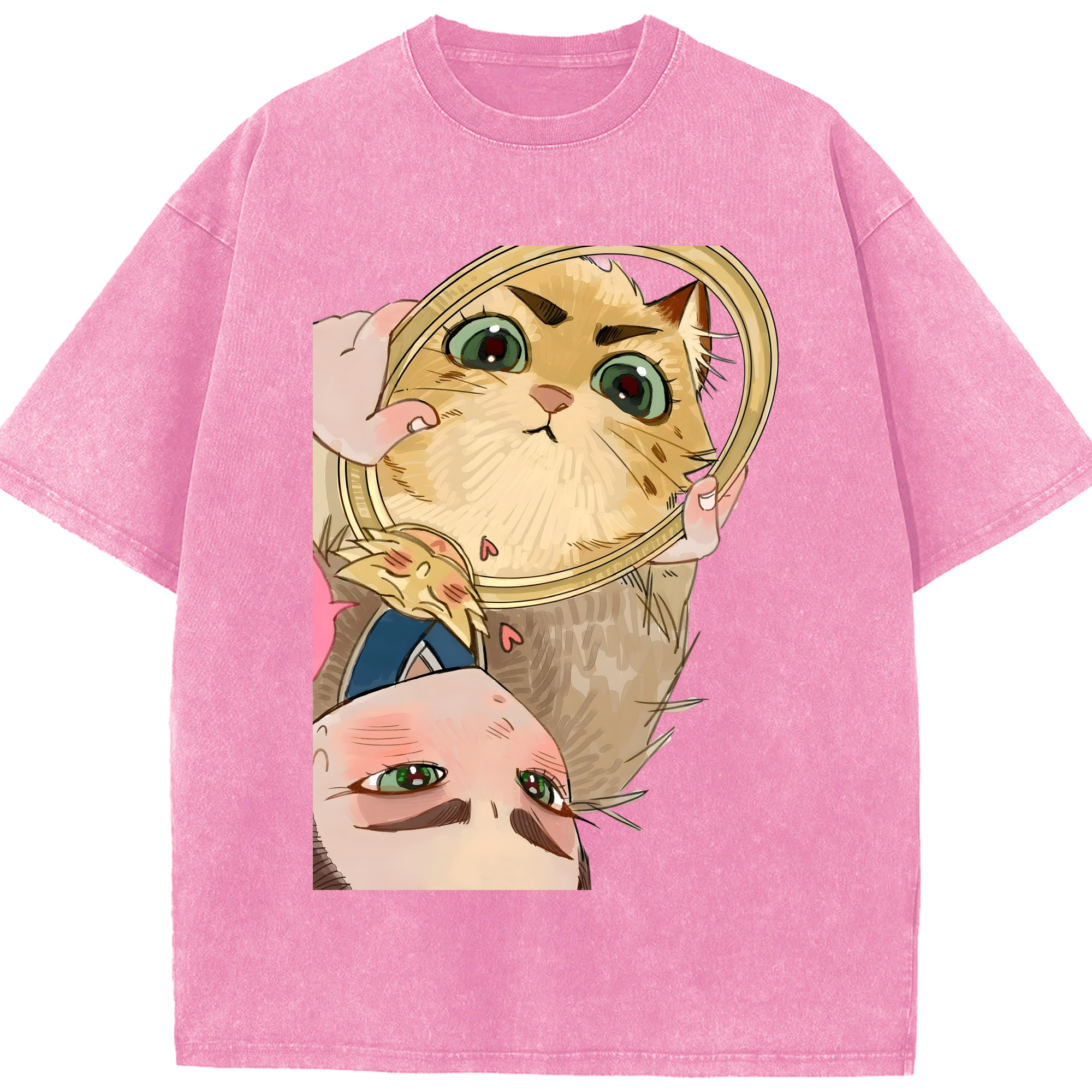 （画像用） Ne Zha 2 ナタ 魔童の大暴れ 綿100% ヴィンテージ風 半袖Tシャツ（フロントプリント）